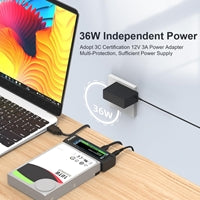 Maiwo K10635N USB-C Dual Bay NVMe/SATA Docking Station 10Gbps Maiwo K10635N USB-C Dual Bay NVMe/SATA Docking Station 10Gbps